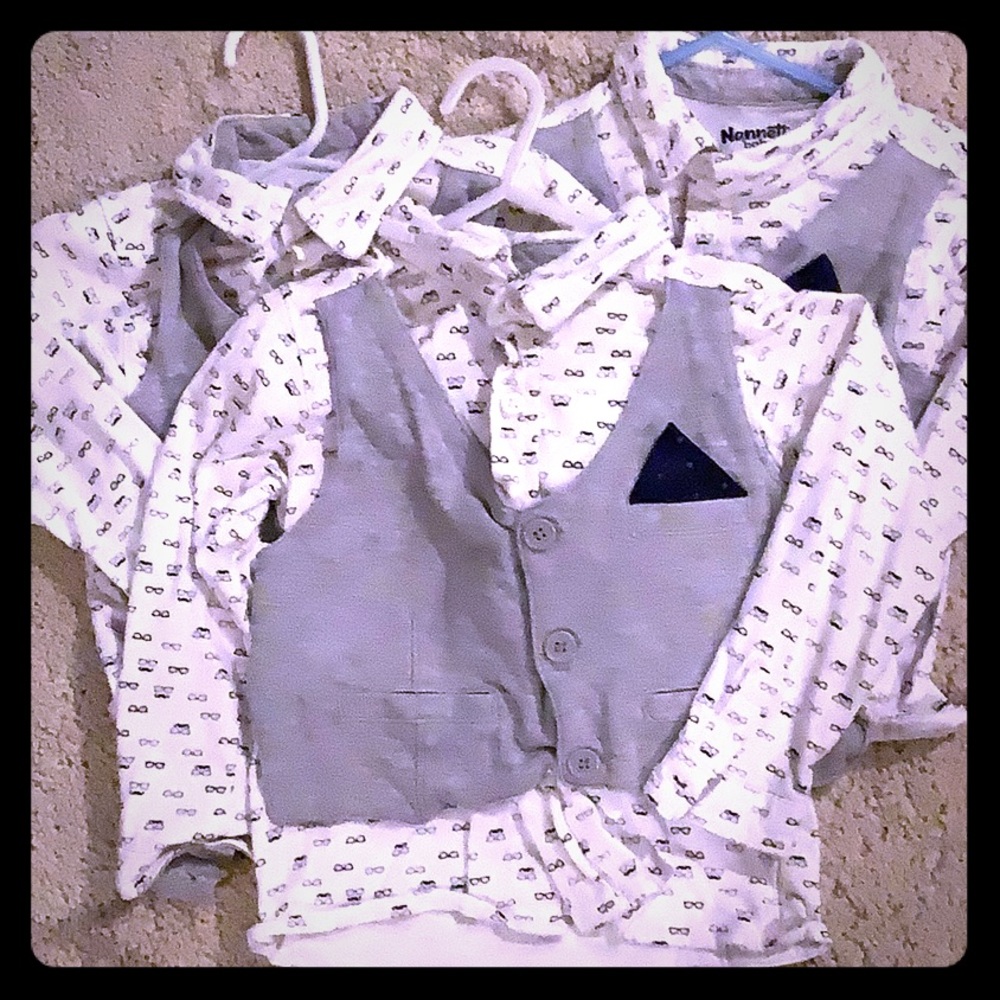 Boys matching dress shirts